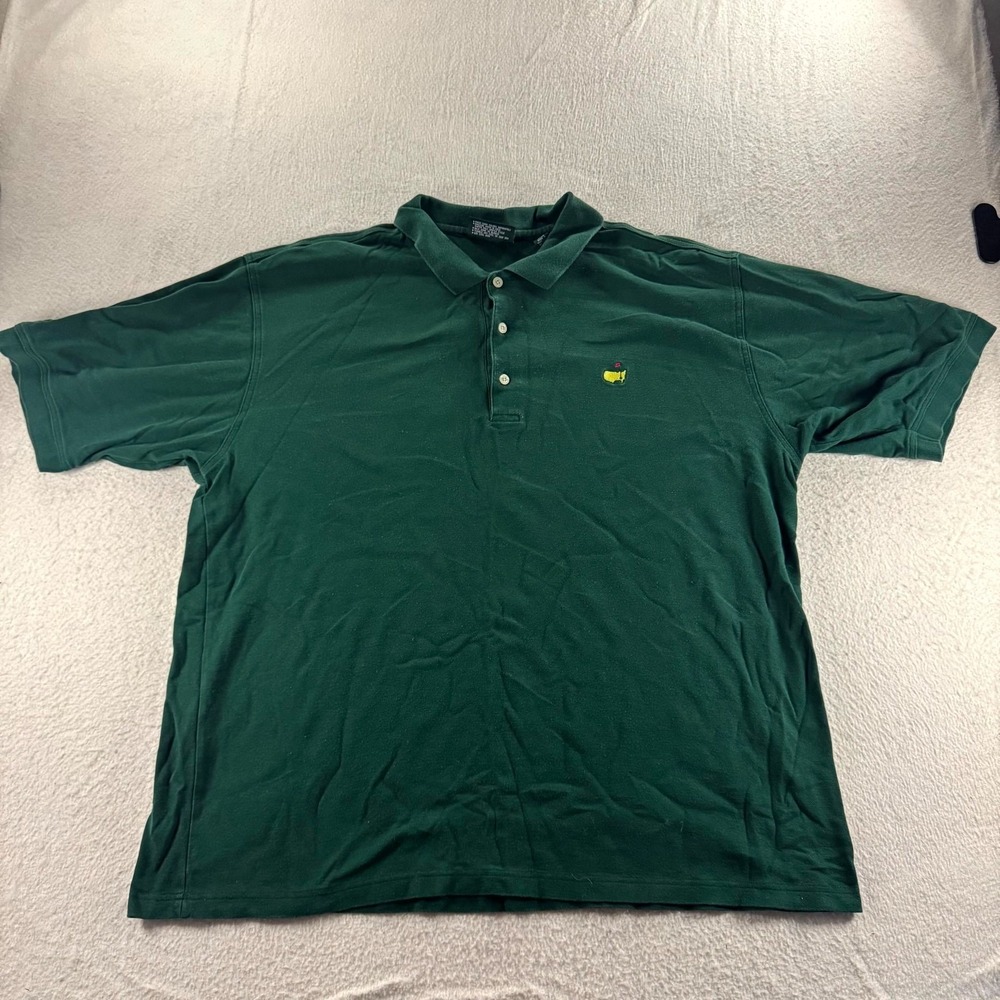 Masters Collection‎ Polo Mens XXL Green Exc Mercerized Cotton Embroidered Logo